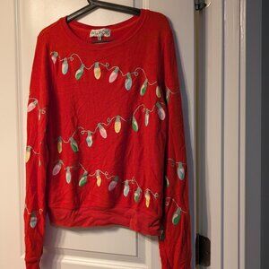 Wildfox Glowing Lights Sweatshirt Size S
